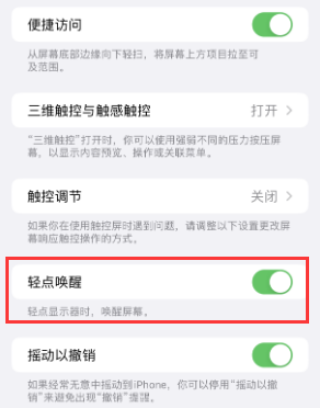 蒙城苹果授权维修站分享iPhone轻点无法唤醒怎么办