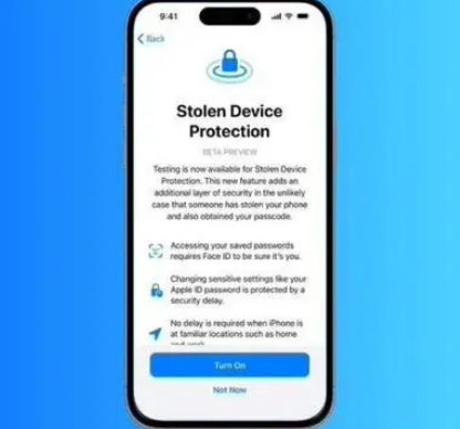 蒙城苹果授权维修店分享被盗设备保护功能开启方法 