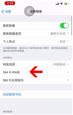 蒙城苹果14维修网分享如何给iPhone14的SIM卡设置密码 