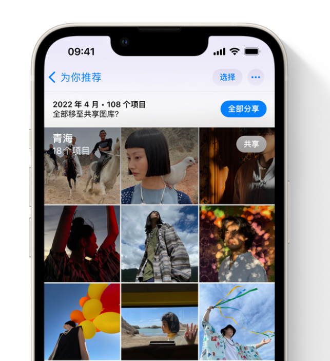 蒙城苹果维修网点分享在 iPhone 上使用共享图库 